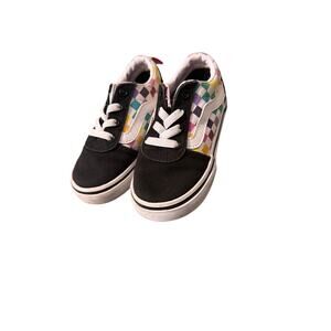 size 6 toddler Vans Of The Wall Checkerboard Multi-Colored Shoes Sneakers